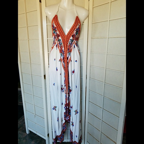 TRADED Floral Border Sharkbite Dress - Picture 2 of 3